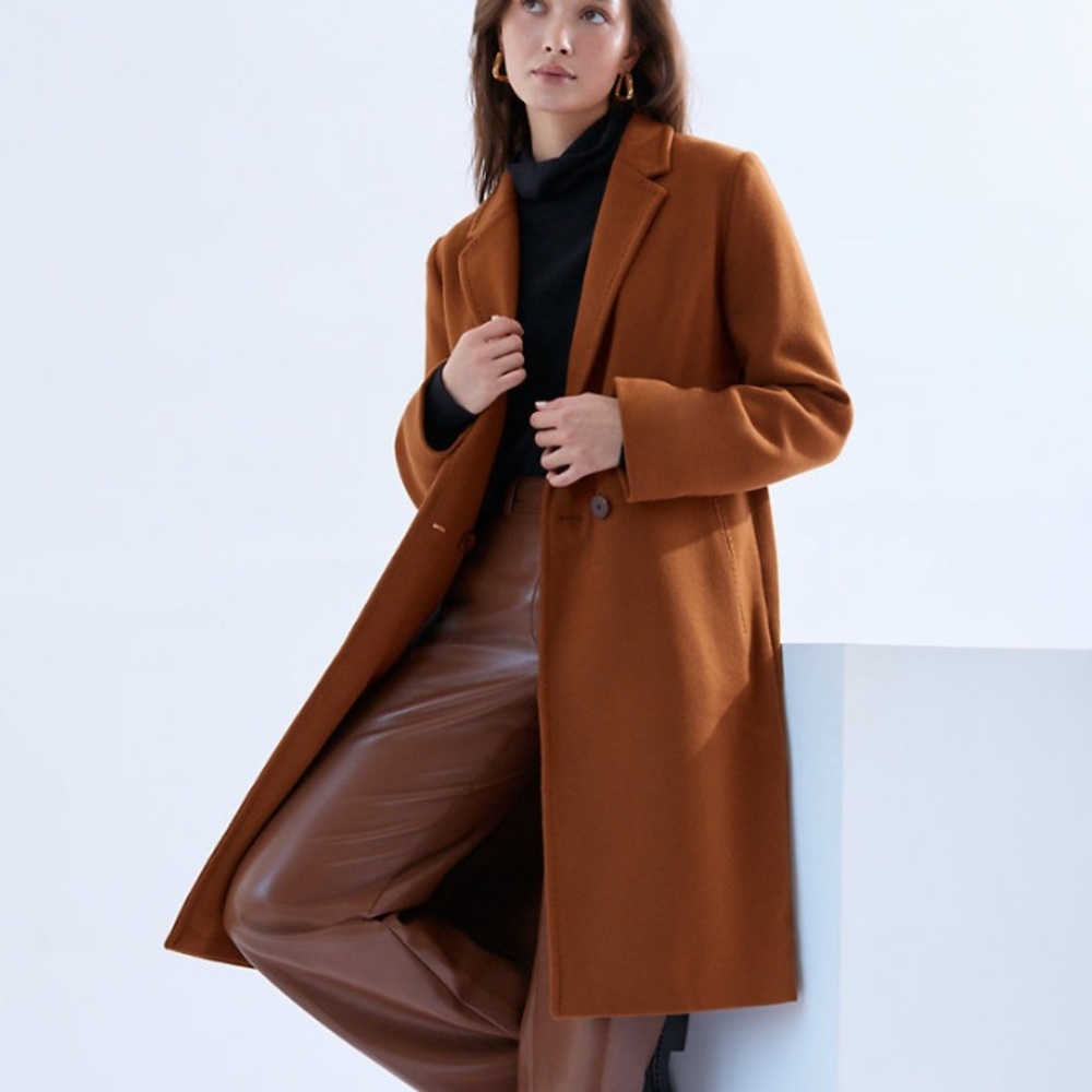 The Stedman Coat in Rich Carmel XS
